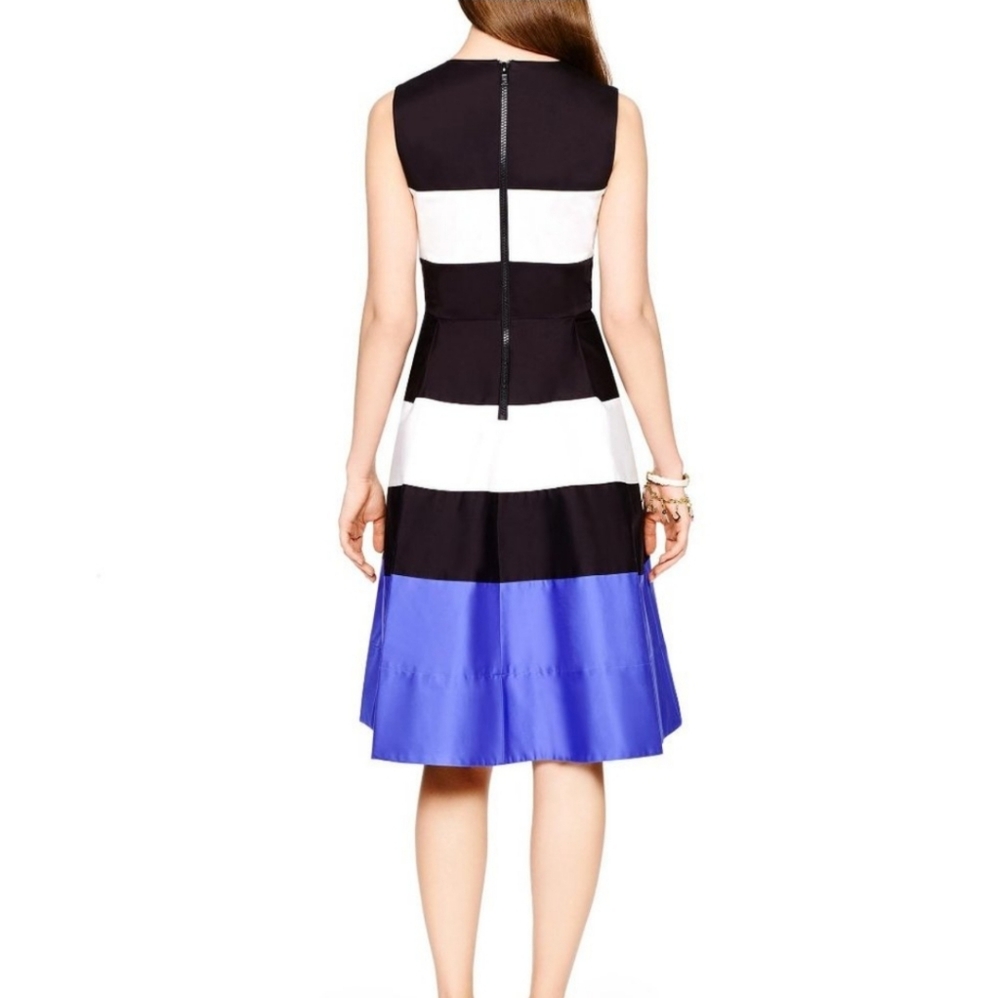 Kate Spade Corley Stretch Cotten Striped Dress - Picture 2 of 7